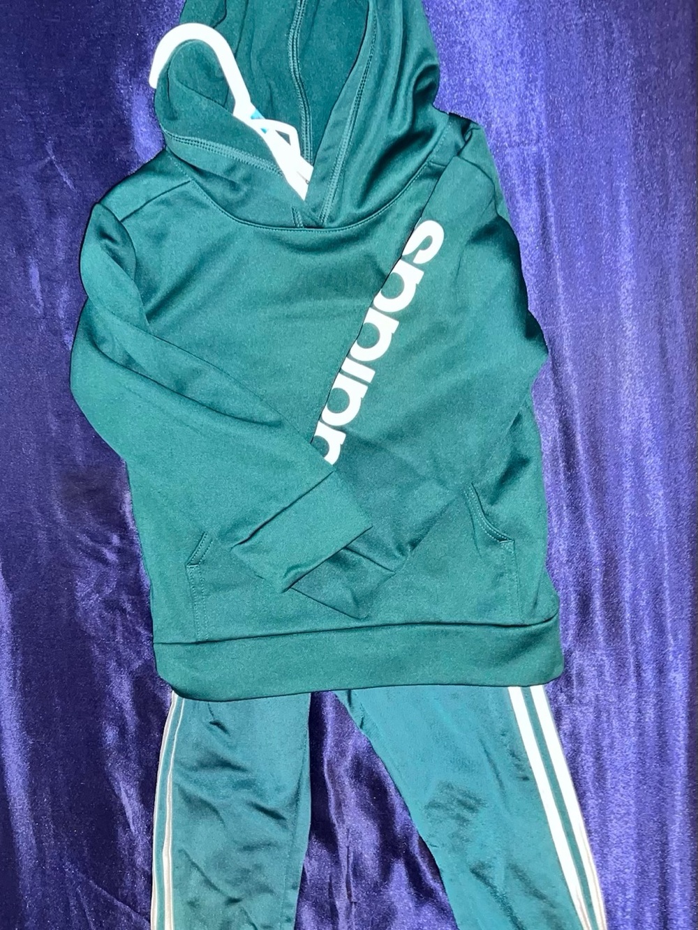 adidas Teal Green Hoodie and Jogger Tracksuit | 24m Boys